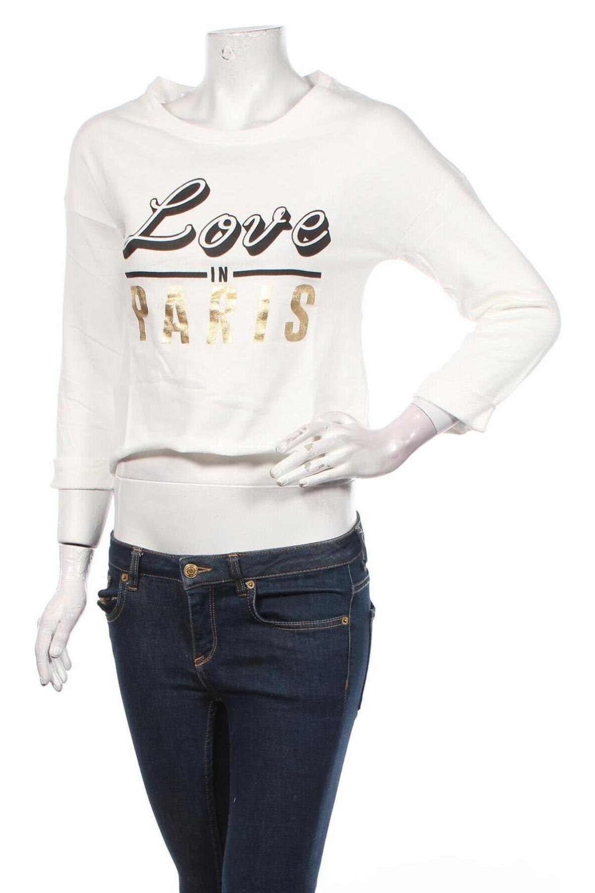 Γυναικεία μπλούζα Jennyfer, Μέγεθος XS, Χρώμα Λευκό, Βαμβάκι, Τιμή 12,16 €