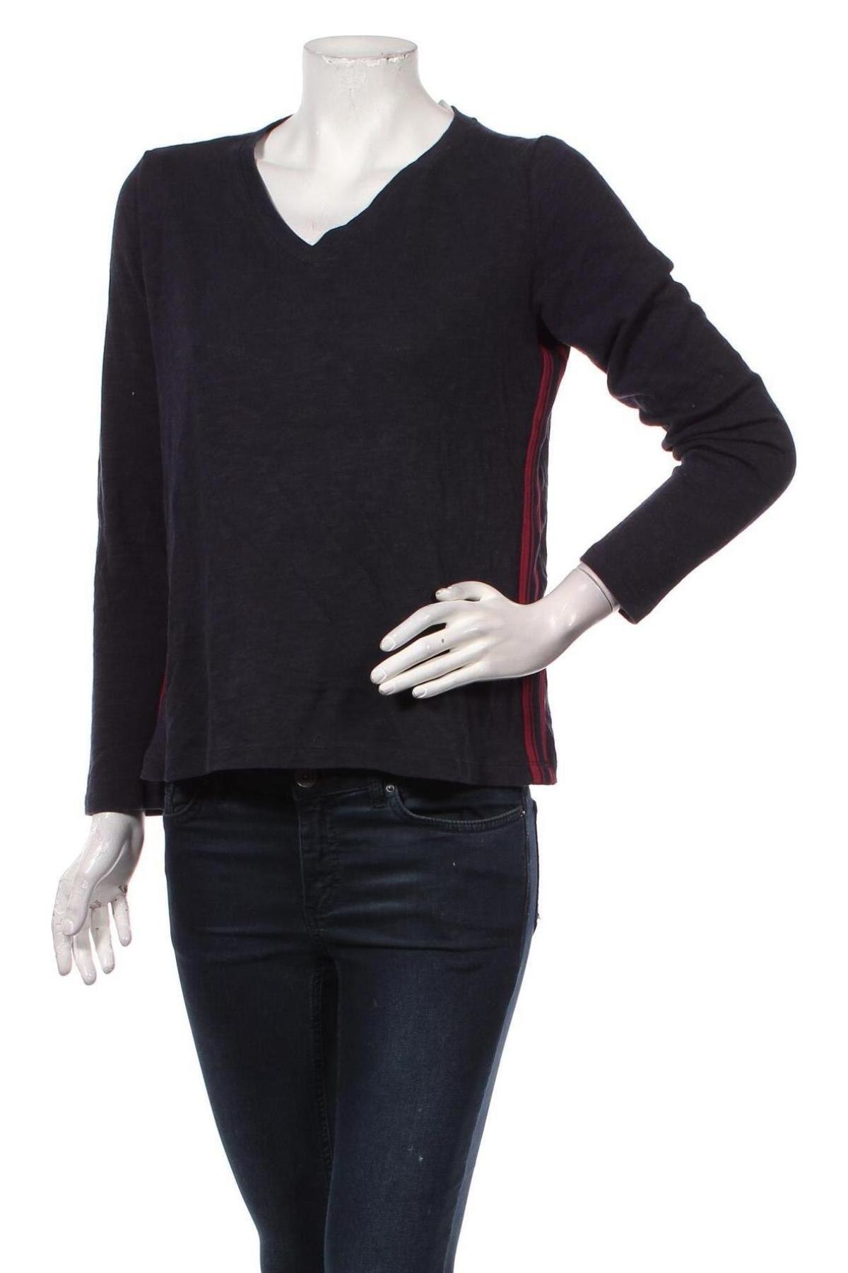 Γυναικεία μπλούζα S.Oliver, Μέγεθος S, Χρώμα Μπλέ, 54% βαμβάκι, 23% πολυεστέρας, 23% βισκόζη, Τιμή 19,79 €
