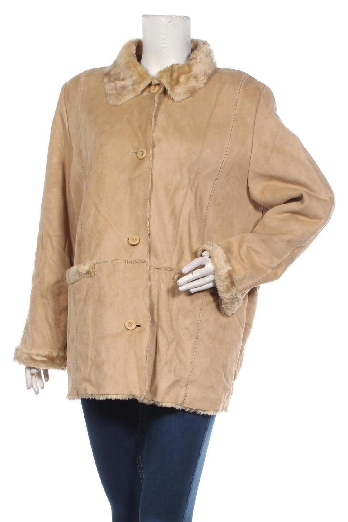 Дамско палто Barisal, Размер 4XL, Цвят Бежов, Цена 7,00 лв.
