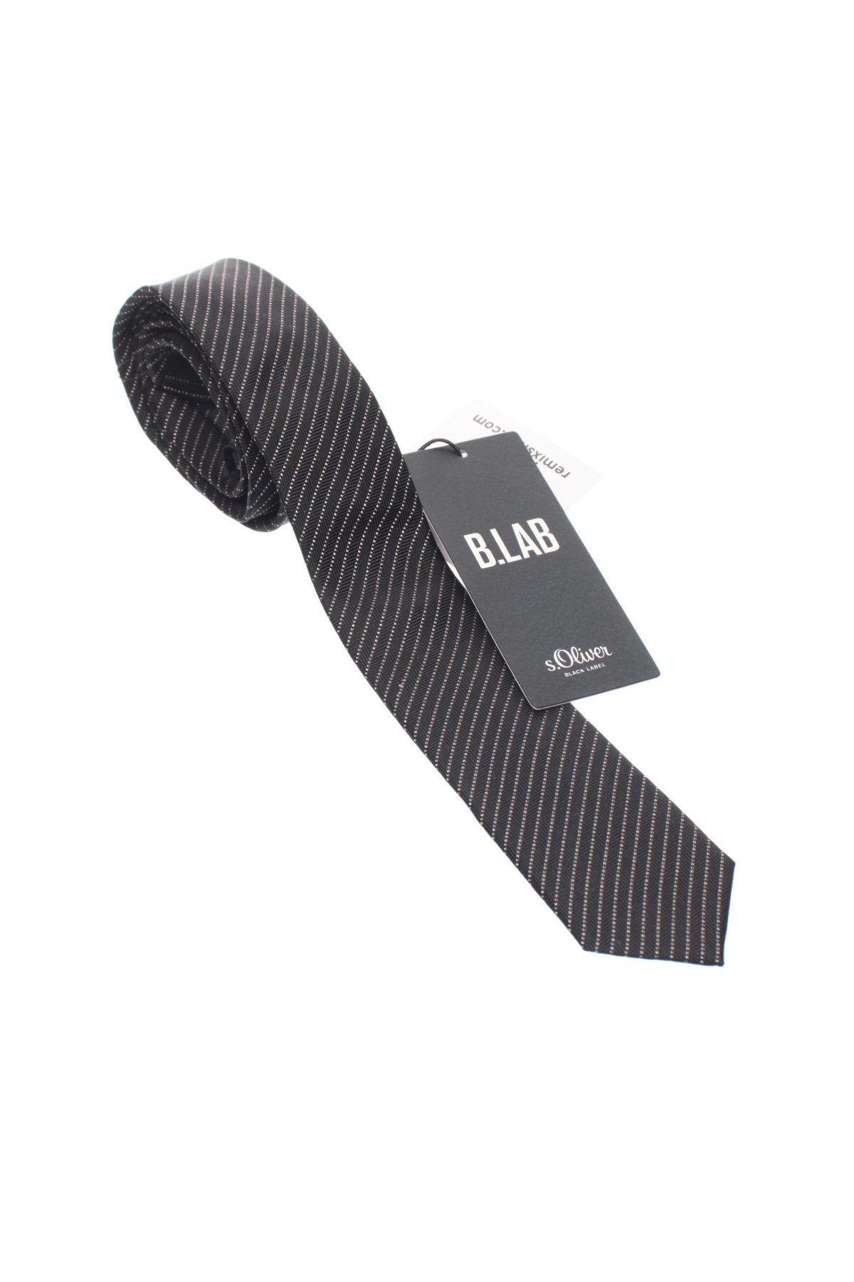 Вратовръзка S.Oliver Black Label, Цвят Черен, Коприна, Цена 37,95 лв.