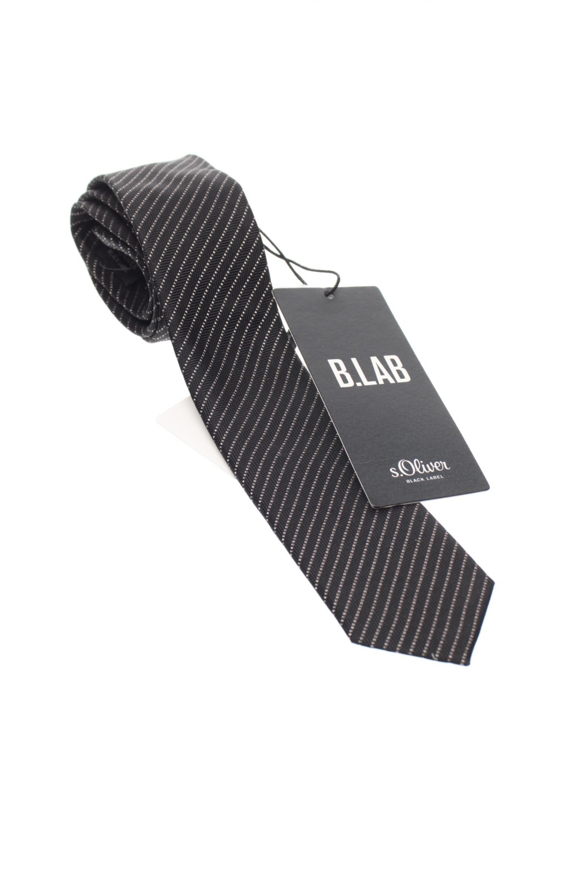 Вратовръзка S.Oliver Black Label, Цвят Черен, Коприна, Цена 70,95 лв.