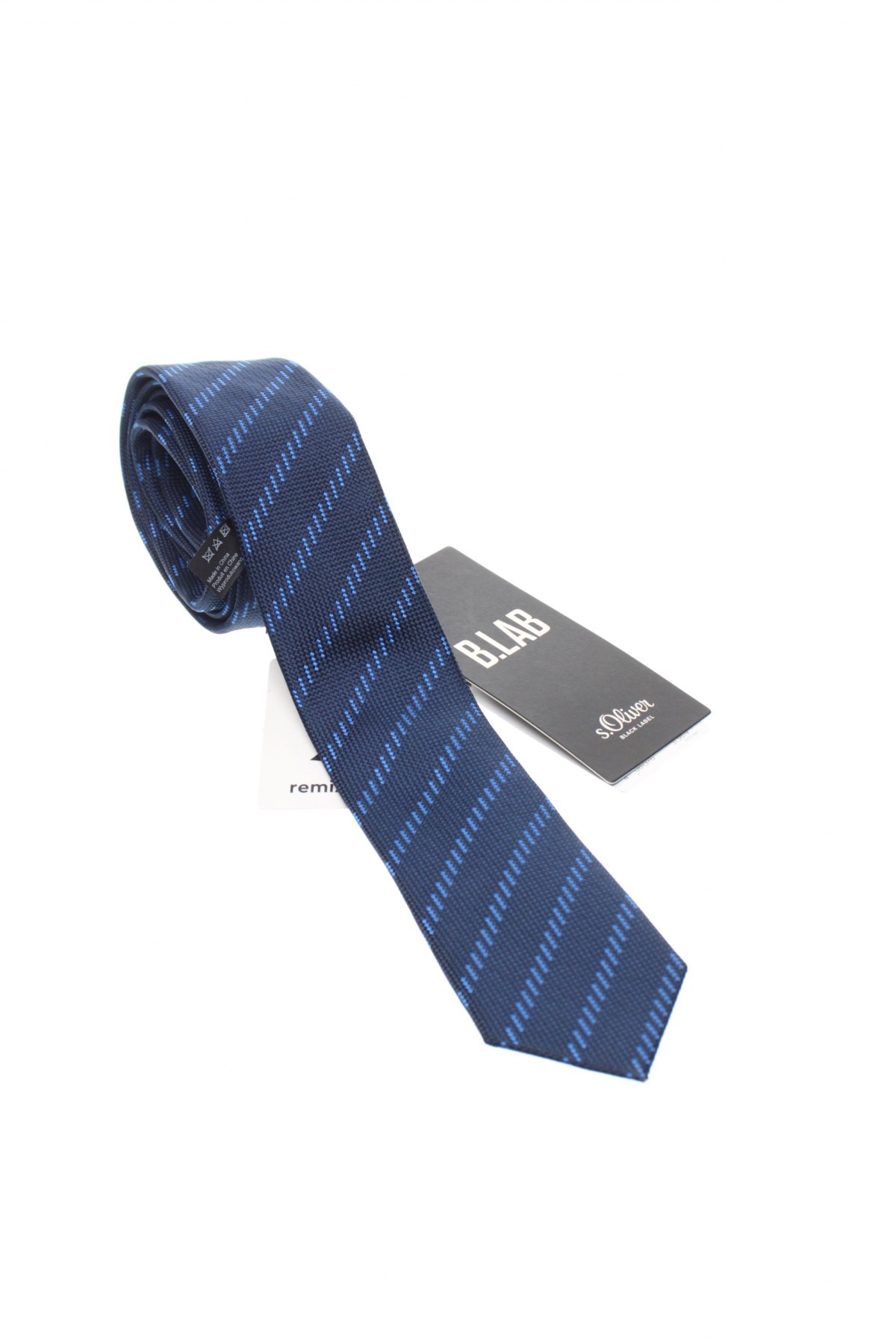 Вратовръзка S.Oliver Black Label, Цвят Син, 60% полиестер, 40% коприна, Цена 49,50 лв.