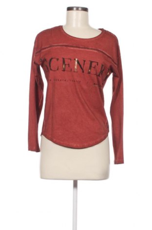 Дамска блуза Garcia Jeans, Размер XS, Цвят Кафяв, Цена 24,00 лв.