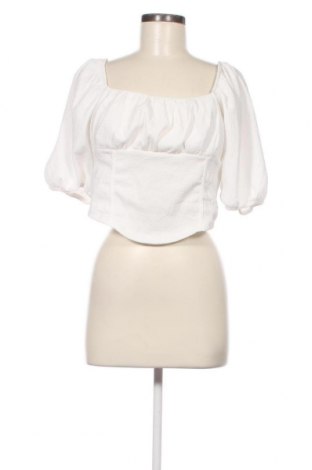 Дамска блуза Gina Tricot, Размер XL, Цвят Бял, Цена 13,60 лв.