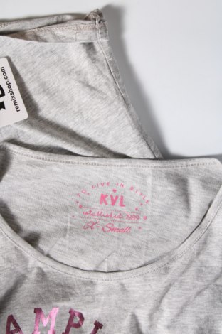 Γυναικεία μπλούζα KVL by Kenvelo, Μέγεθος XS, Χρώμα Γκρί, Τιμή 4,12 €