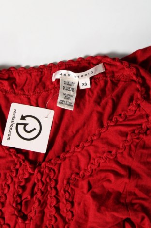 Γυναικεία μπλούζα Max Studio, Μέγεθος XS, Χρώμα Κόκκινο, Τιμή 3,49 €