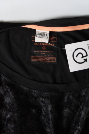 Γυναικεία μπλούζα Object, Μέγεθος L, Χρώμα Μαύρο, Τιμή 14,85 €