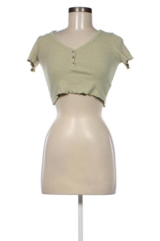 Γυναικεία μπλούζα Pull&Bear, Μέγεθος S, Χρώμα Πράσινο, Τιμή 2,82 €