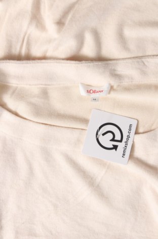Γυναικεία μπλούζα S.Oliver, Μέγεθος XL, Χρώμα Εκρού, Τιμή 5,20 €