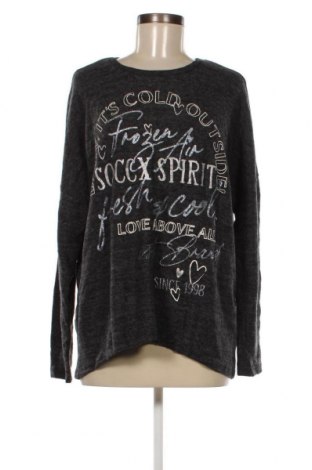 Γυναικεία μπλούζα Soccx, Μέγεθος XL, Χρώμα Γκρί, Τιμή 10,52 €