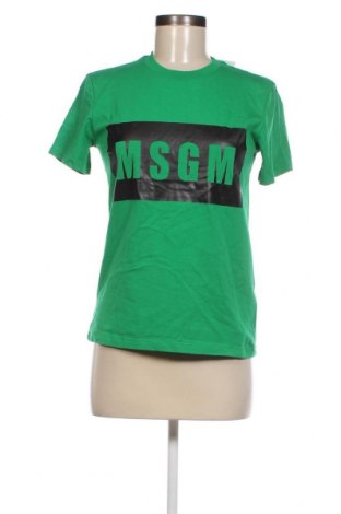Γυναικείο t-shirt MSGM, Μέγεθος S, Χρώμα Πράσινο, Τιμή 76,73 €