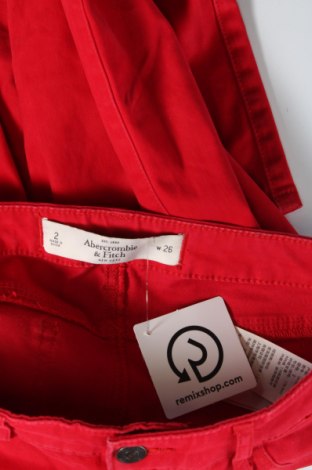Damskie jeansy Abercrombie & Fitch, Rozmiar S, Kolor Czerwony, Cena 172,72 zł
