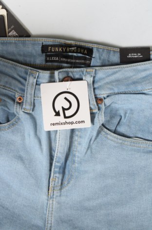 Damskie jeansy Funky Buddha, Rozmiar XS, Kolor Niebieski, Cena 27,99 zł