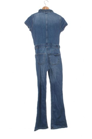 Salopetă jeans de femei Bershka, Mărime S, Culoare Albastru, Preț 203,95 Lei