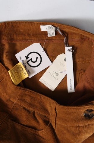 Pantaloni de velvet de femei Oviesse, Mărime L, Culoare Maro, Preț 28,75 Lei