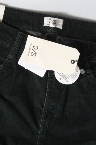 Pantaloni de velvet de femei Q/S by S.Oliver, Mărime M, Culoare Verde, Preț 34,34 Lei