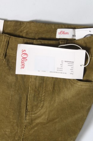 Pantaloni de velvet de femei S.Oliver, Mărime S, Culoare Verde, Preț 34,34 Lei