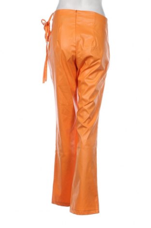 Дамски кожен панталон Missy Empire, Размер XS, Цвят Оранжев, Цена 46,00 лв.