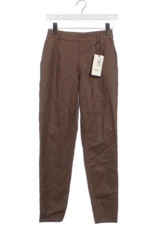 Dámske kožené nohavice  Object, Veľkosť XS, Farba Hnedá, Cena  10,32 €