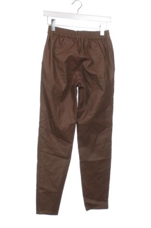 Pantaloni de piele pentru damă Object, Mărime XS, Culoare Maro, Preț 51,51 Lei