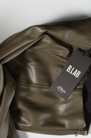 Дамски кожен панталон S.Oliver Black Label, Размер XS, Цвят Зелен, Цена 146,00 лв.