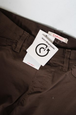 Дамски панталон Camaieu, Размер XS, Цвят Кафяв, Цена 13,80 лв.