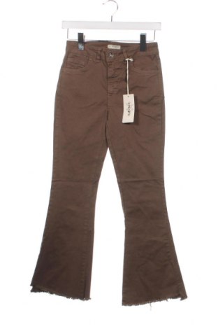 Дамски панталон KIKISIX, Размер S, Цвят Кафяв, Цена 13,92 лв.