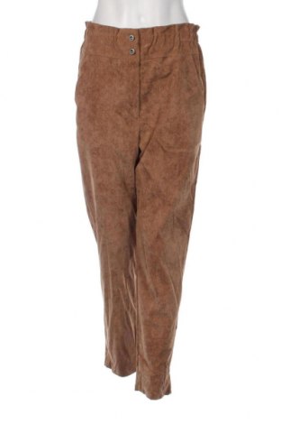 Pantaloni de velvet de femei Oviesse, Mărime M, Culoare Maro, Preț 28,75 Lei