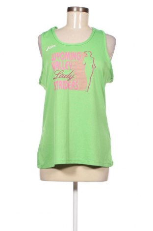 Γυναικείο αμάνικο μπλουζάκι ASICS, Μέγεθος L, Χρώμα Πράσινο, Τιμή 10,14 €