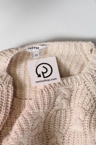 Дамски пуловер, Размер M, Цвят Екрю, Цена 15,54 лв.