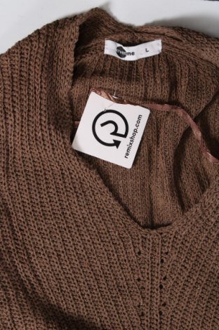 Дамски пуловер, Размер L, Цвят Кафяв, Цена 5,51 лв.