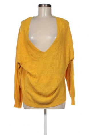 Дамски пуловер Amisu, Размер L, Цвят Жълт, Цена 8,70 лв.