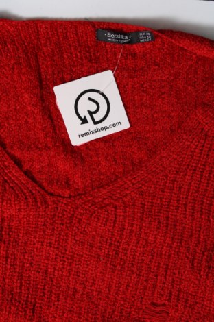 Γυναικείο πουλόβερ Bershka, Μέγεθος XS, Χρώμα Κόκκινο, Τιμή 4,49 €