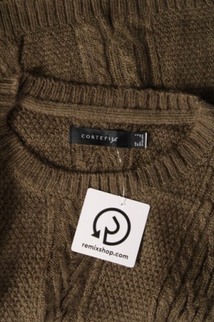 Дамски пуловер Cortefiel, Размер S, Цвят Зелен, Цена 8,70 лв.