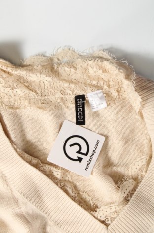 Дамски пуловер H&M Divided, Размер L, Цвят Бежов, Цена 13,34 лв.