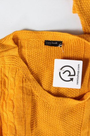 Γυναικείο πουλόβερ Laura Torelli, Μέγεθος L, Χρώμα Κίτρινο, Τιμή 2,69 €