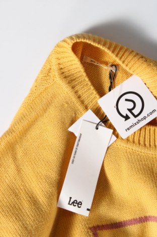 Дамски пуловер Lee, Размер S, Цвят Жълт, Цена 39,60 лв.