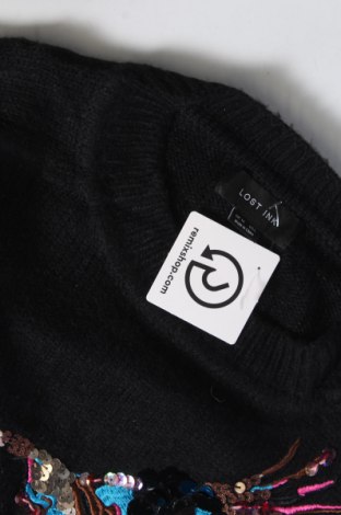 Дамски пуловер Lost Ink, Размер L, Цвят Черен, Цена 13,05 лв.