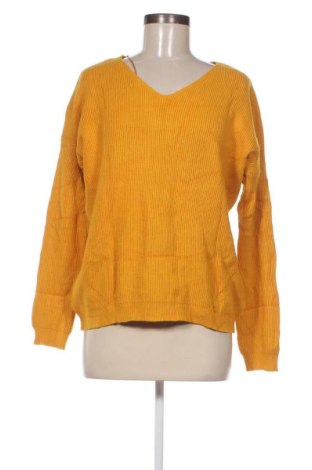 Дамски пуловер Moocci, Размер M, Цвят Жълт, Цена 7,25 лв.