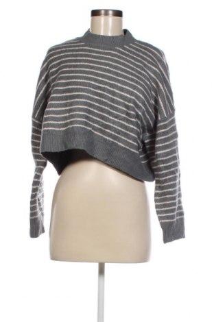Γυναικείο πουλόβερ Pull&Bear, Μέγεθος L, Χρώμα Γκρί, Τιμή 4,49 €