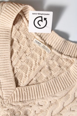 Дамски пуловер Pull&Bear, Размер M, Цвят Бежов, Цена 5,22 лв.