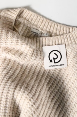 Дамски пуловер Pull&Bear, Размер L, Цвят Бежов, Цена 8,70 лв.