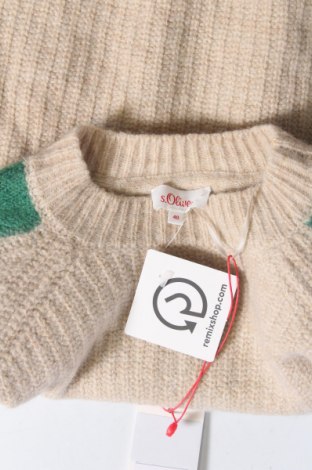 Γυναικείο πουλόβερ S.Oliver, Μέγεθος M, Χρώμα  Μπέζ, Τιμή 13,46 €