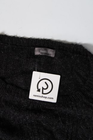 Дамски пуловер Yessica, Размер L, Цвят Черен, Цена 8,70 лв.