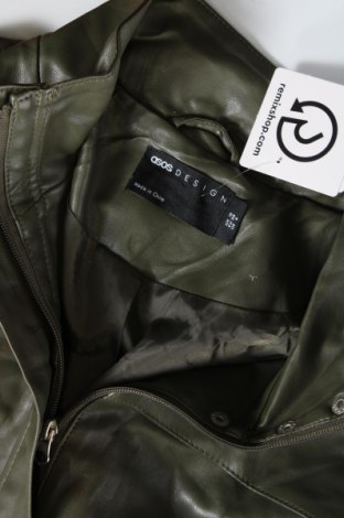 Dámska kožená bunda  ASOS, Veľkosť M, Farba Zelená, Cena  9,07 €