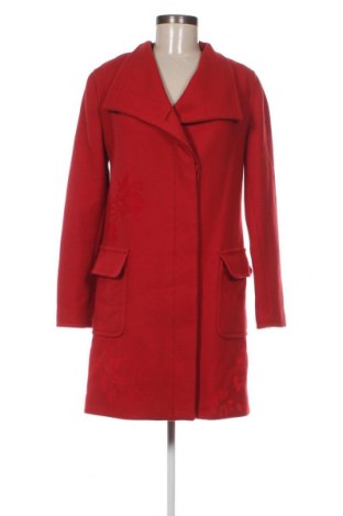 Дамско палто Desigual, Размер M, Цвят Червен, Цена 129,00 лв.