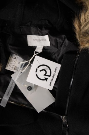 Dámsky kabát  Springfield, Veľkosť M, Farba Čierna, Cena  19,02 €