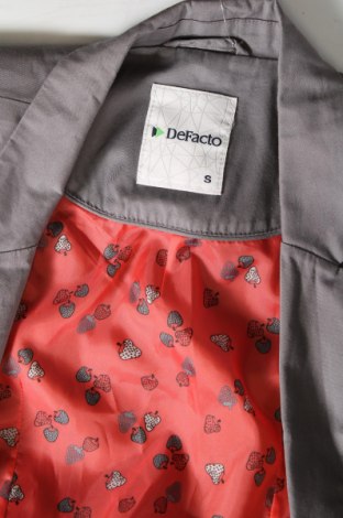 Γυναικείο σακάκι Defacto, Μέγεθος S, Χρώμα Γκρί, Τιμή 8,19 €
