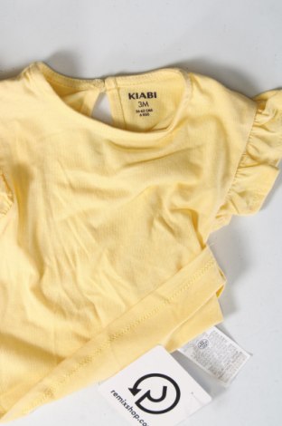 Kinder Shirt Kiabi, Größe 2-3m/ 56-62 cm, Farbe Gelb, Preis 3,46 €