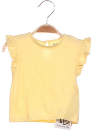 Детска блуза Kiabi, Размер 2-3m/ 56-62 см, Цвят Жълт, Цена 7,84 лв.
